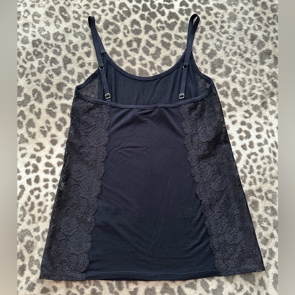Abercrombie & Fitch Cami Lace Tank Top in Dark Blue / Black Size Small - Picture 8 of 14